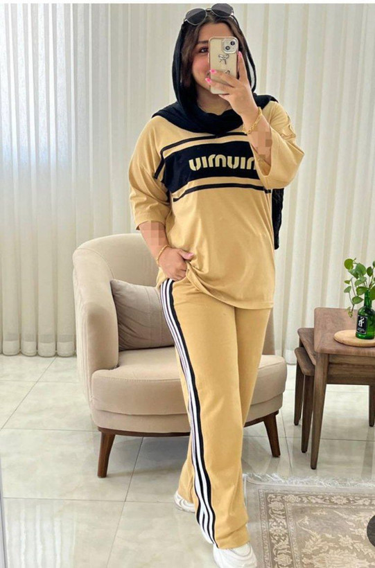 تیشرت شلوار اسپرت خط دار