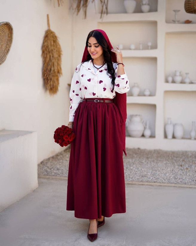 شومیز باکسی قلبی