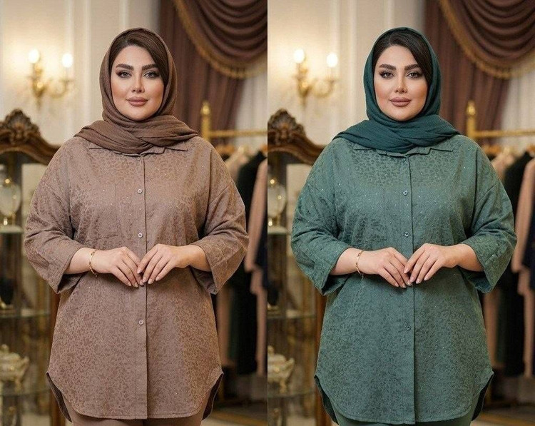 مانتو نگینی قواره دار