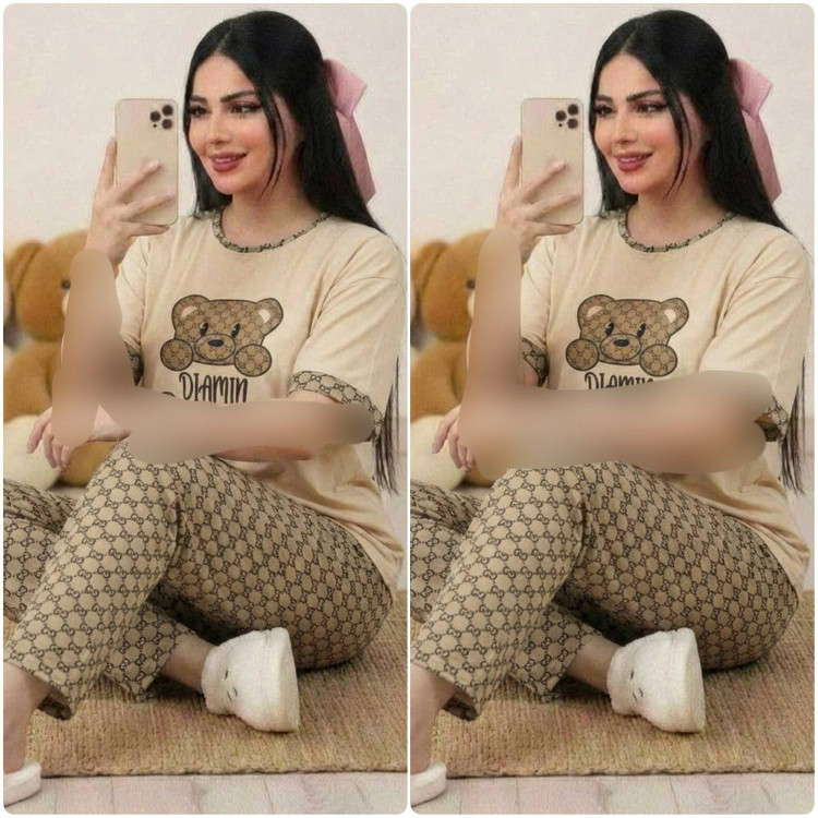ست تیشرت شلوار گوچی خرسی ایراد دار