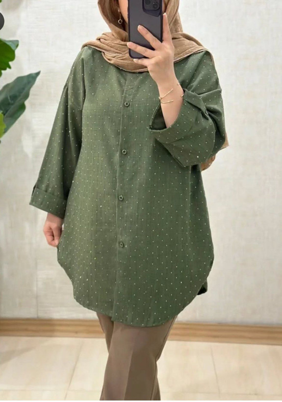مانتو زنانه نگیندار