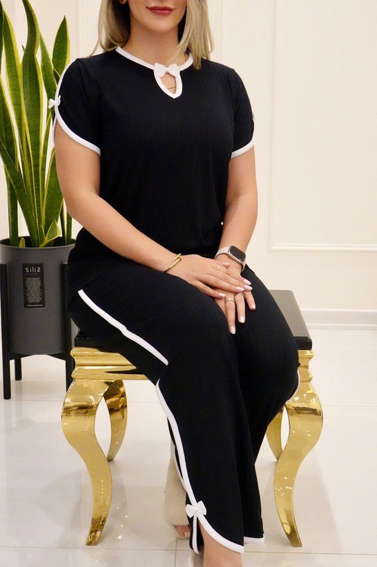 ست تیشرت شلوار پاپیون کد ۰۱