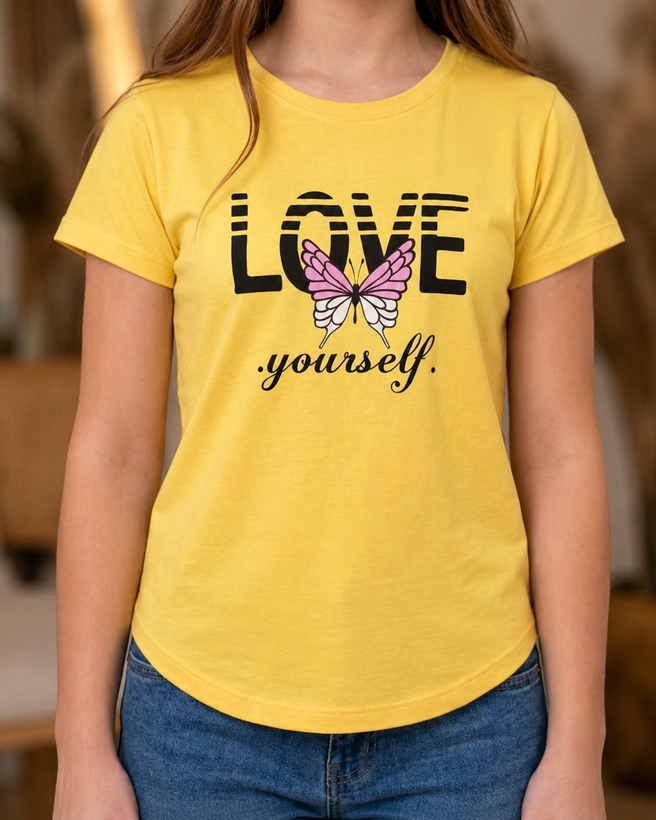 تیشرت آستین سرخود love