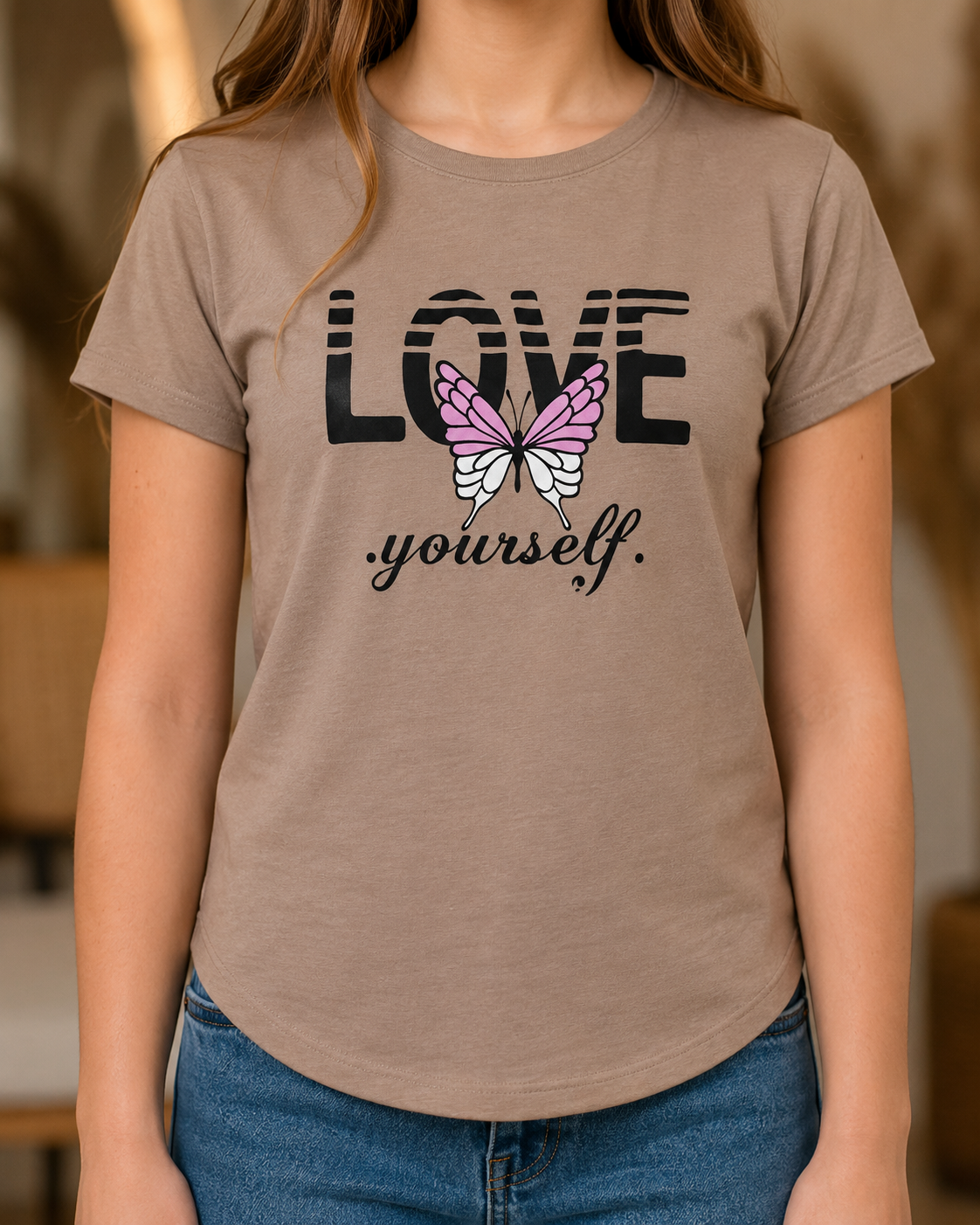 تیشرت آستین سرخود love