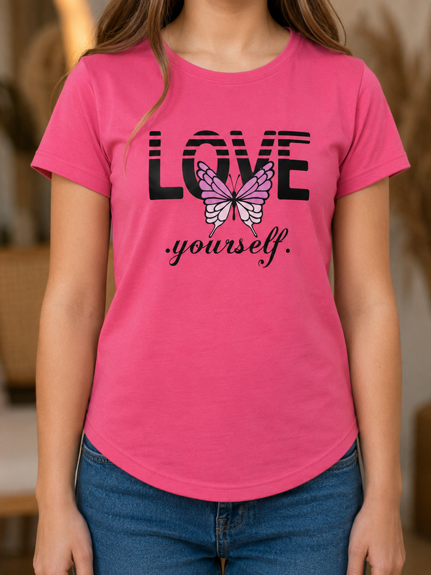 تیشرت آستین سرخود love