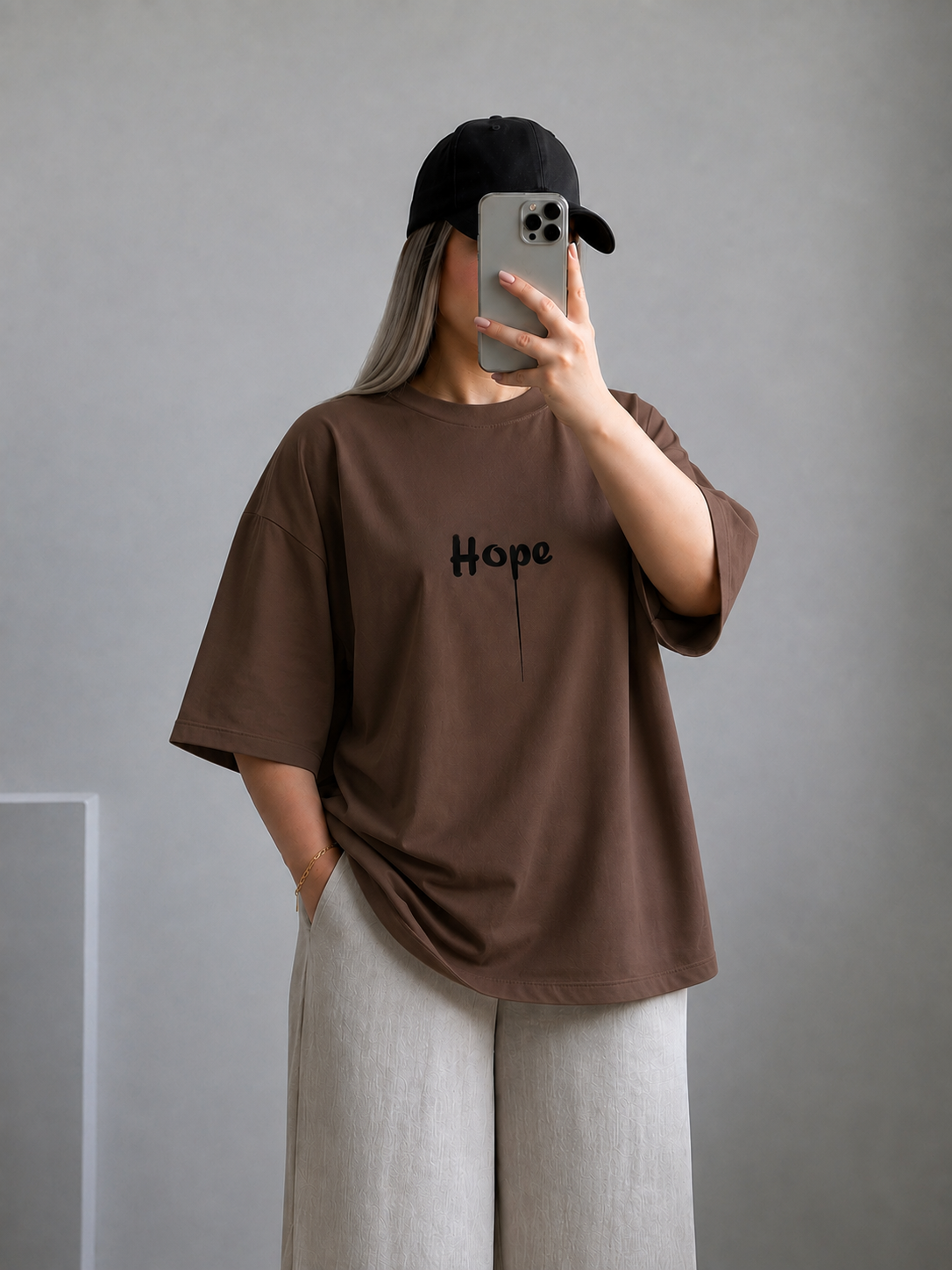 لانگ باکسی hope آستین سه ربع