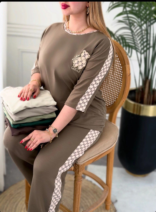 ست تیشرت شلوار گوچی تدی