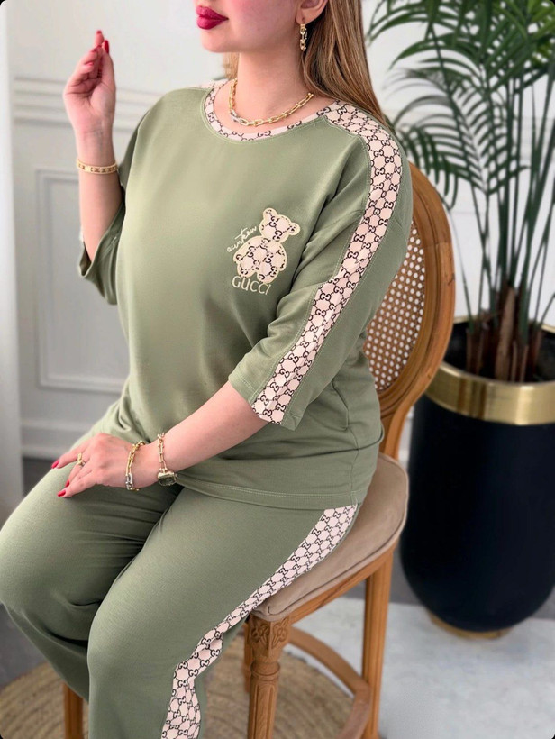 ست تیشرت شلوار گوچی تدی
