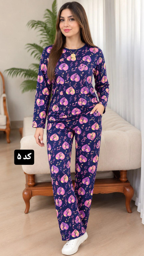 ست بلوز شلوار مخمل پاییزه
